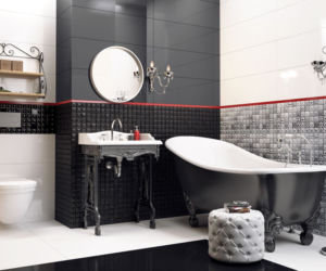 Łazienka w stylu glamour Ceramstic