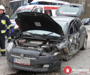 Małopolska: Poważne wypadki pod Krakowem, kilka osób rannych