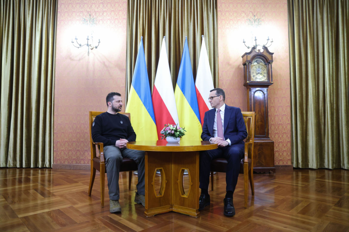Spotkanie Wołodymyra Zełenskiego z Mateuszem Morawieckim