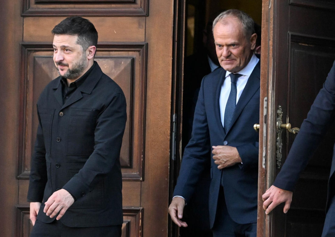 Wołodymyr Zełenski spotkał się z Donaldem Tuskiem