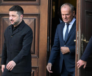 Wołodymyr Zełenski spotkał się z Donaldem Tuskiem