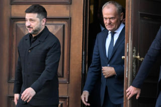 Wołodymyr Zełenski spotkał się z Donaldem Tuskiem