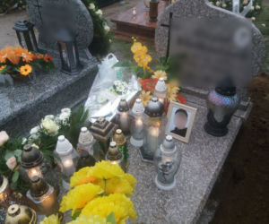 Wypadek w Ciborzu. Grobowiec, w którym spoczął Dominik