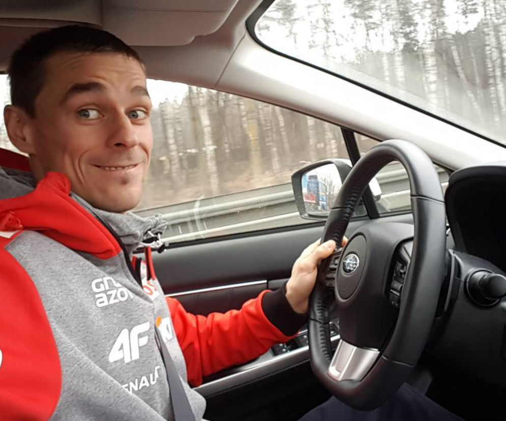 Piotr Żyła jeździ Subaru Forester
