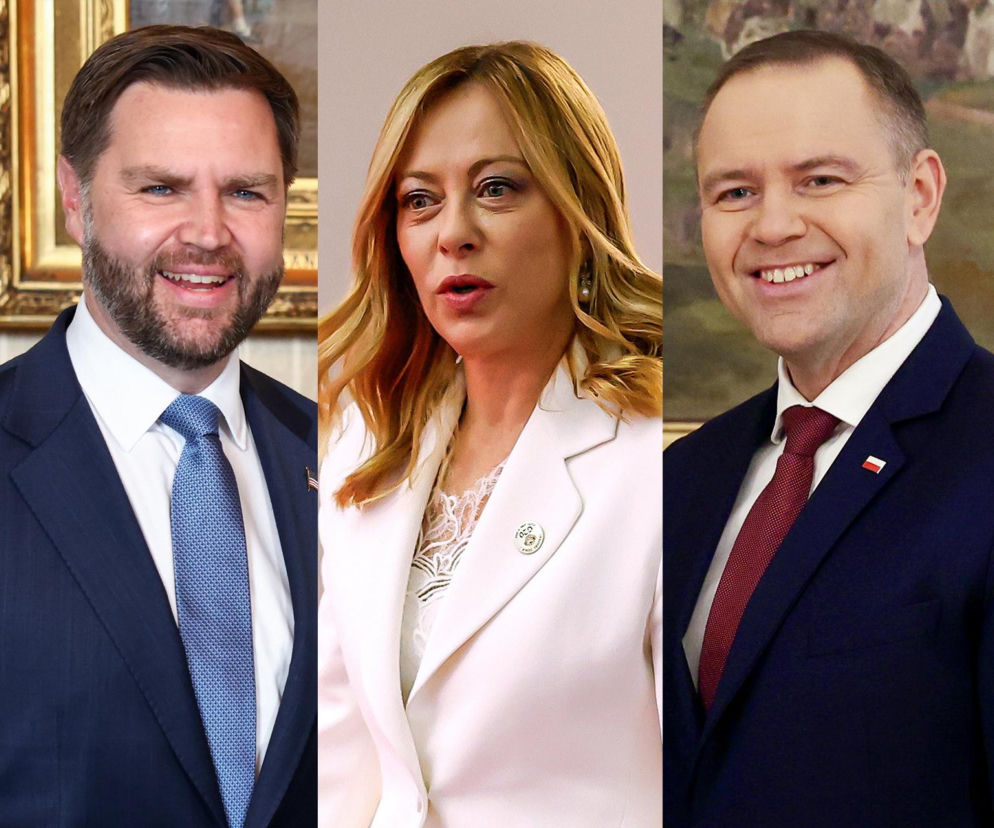 Karol Nawrocki we Włoszech. W Mediolanie spotkał się z Giorgią Meloni i J.D. Vance'em