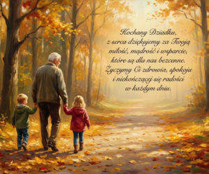 Kartka z życzeniami na Dzień Dziadka 2026