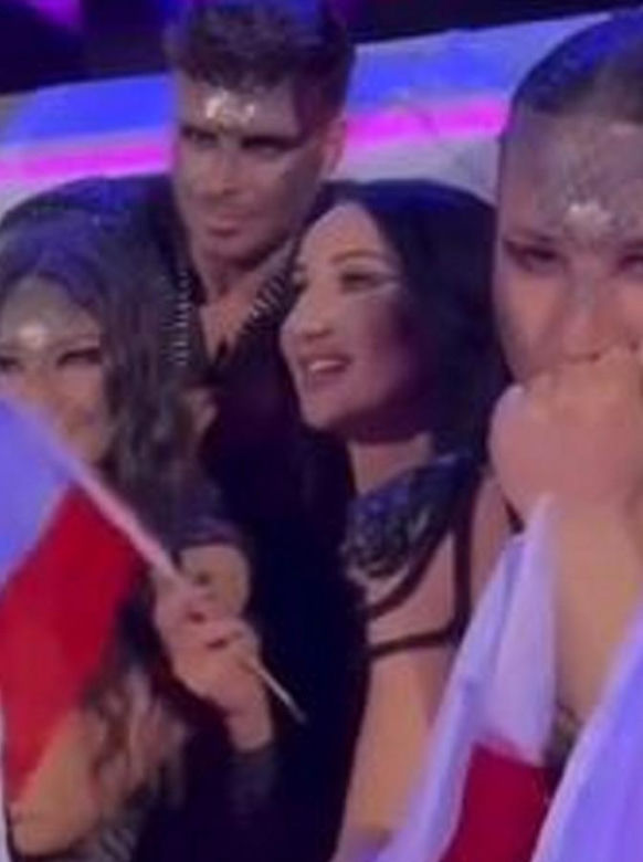 Justyna Steczkowska -  miny Justyny Steczkowskiej na Eurowizji