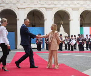 Marta Nawrocka we Włoszech