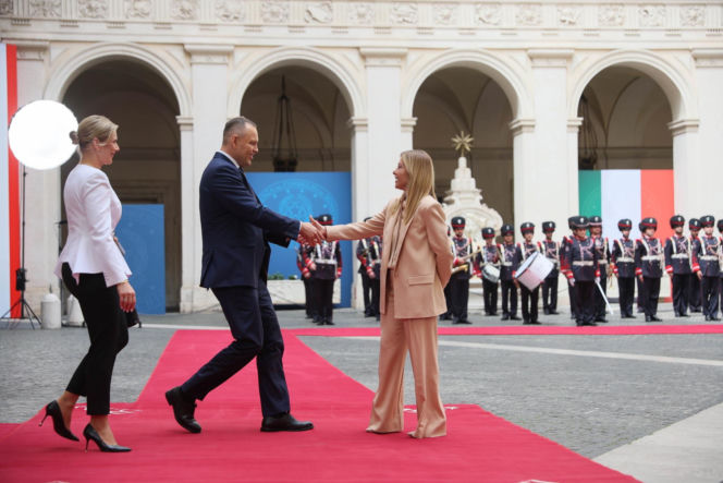 Marta Nawrocka we Włoszech