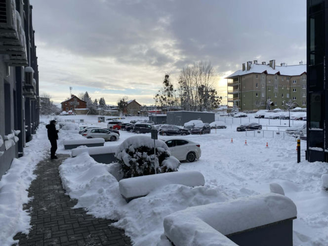 Zima w Olsztynie - 31 grudnia 2025