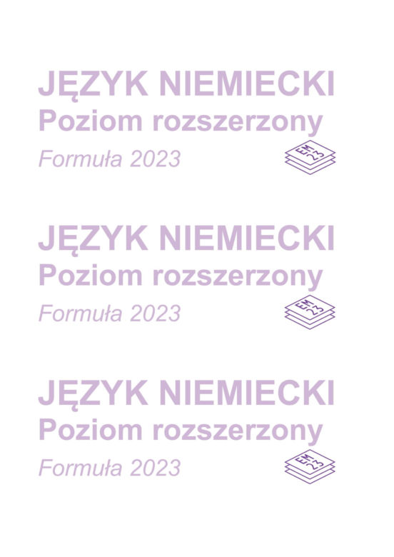 Matura 2025 niemiecki rozszerzony - arkusz CKE 13.05.2025 - Formuła 2023