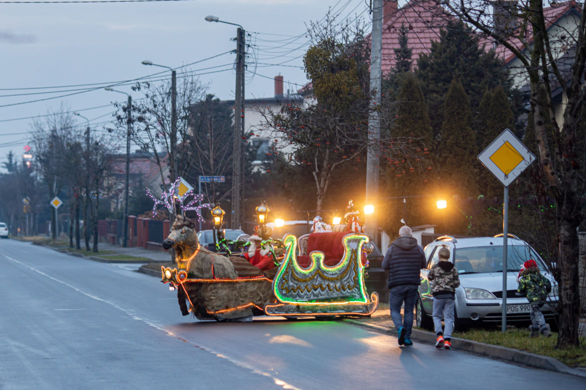 Zrobił sanie Świętego Mikołaja