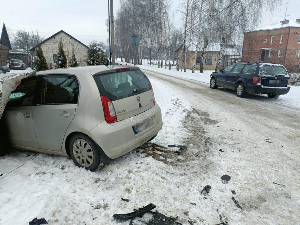 Samochód przebił ogrodzenie i staranował tuję. Pijany sprawca odpowie przed sądem