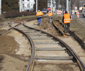 MPK Wrocław remontuje torowisko na ul. Kutnowskiej