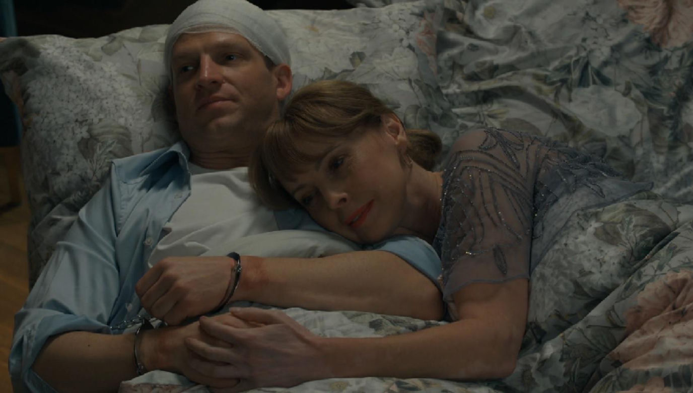 Barwy szczęścia, odcinek 3304.  Łukasz (Michał Rolnicki), Agnieszka (Katarzyna Tlałka)