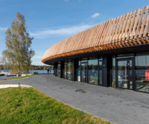 Przystań żeglarska w Tychach nad jeziorem Paprocany