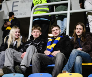 Arka Gdynia - Lechia Gdańsk: Zdjęcia kibiców z derbów Trójmiasta w ramach 23. kolejki PKO BP Ekstraklasy