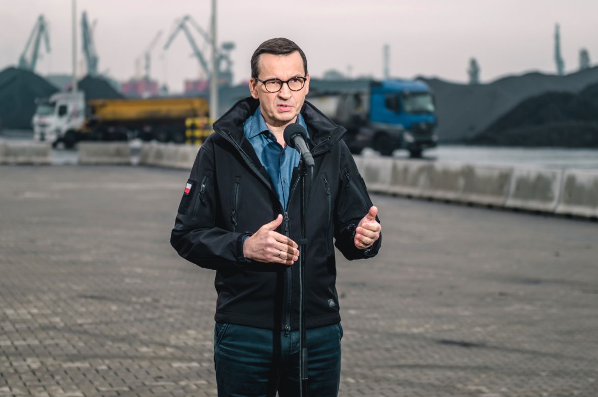 Premier w Gdańsku. Morawiecki sprawdził węgiel
