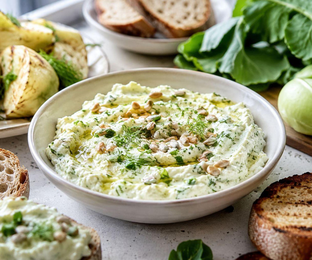 Pasta z kalarepki i twarożku
