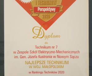 Sądecki Elektryk najlepszym technikum w Małopolsce!