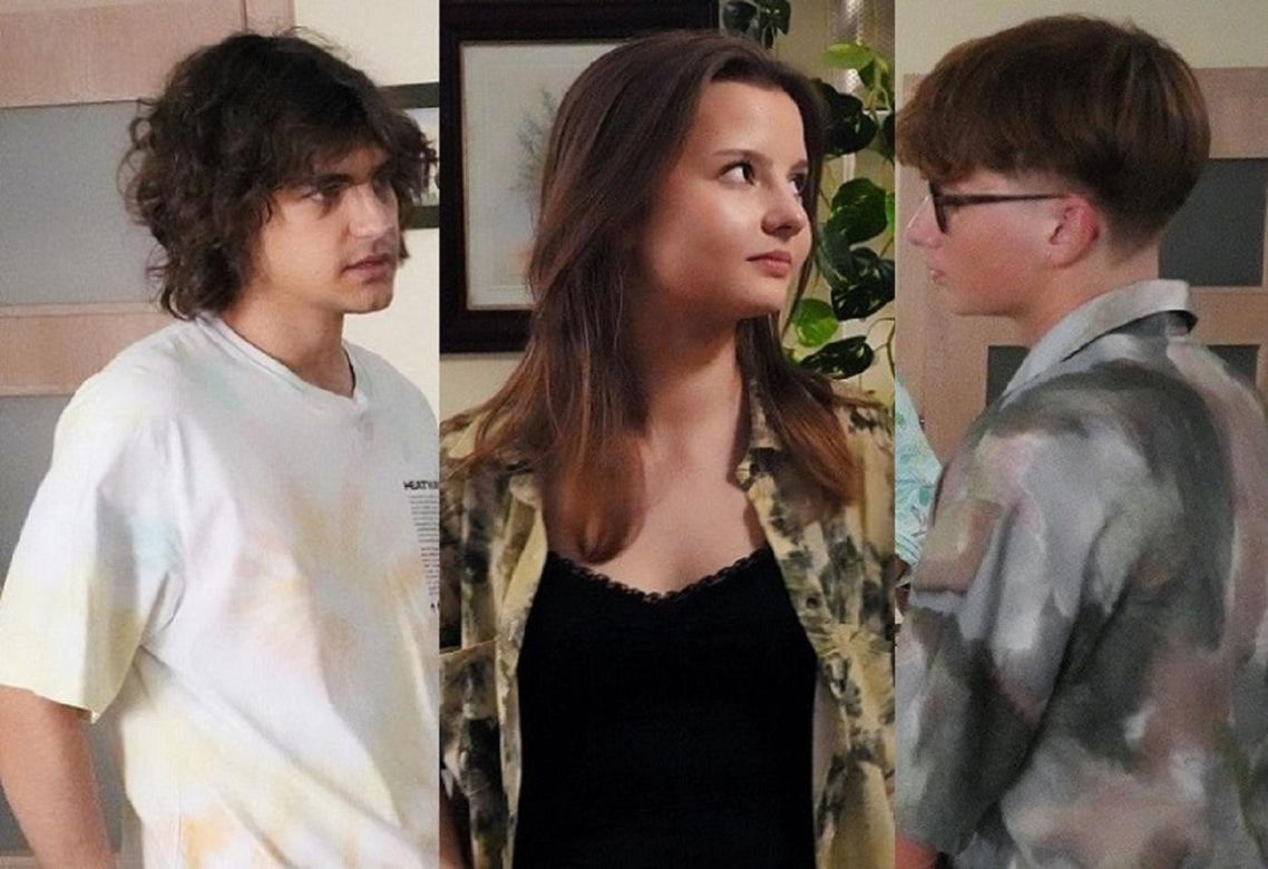 Barwy szczęścia, odcinek 3295. Romeo (Jacek Tyszkiewicz), Ewa (Gabriela Ziembicka), Aleks (Hubert Wiatrowski)