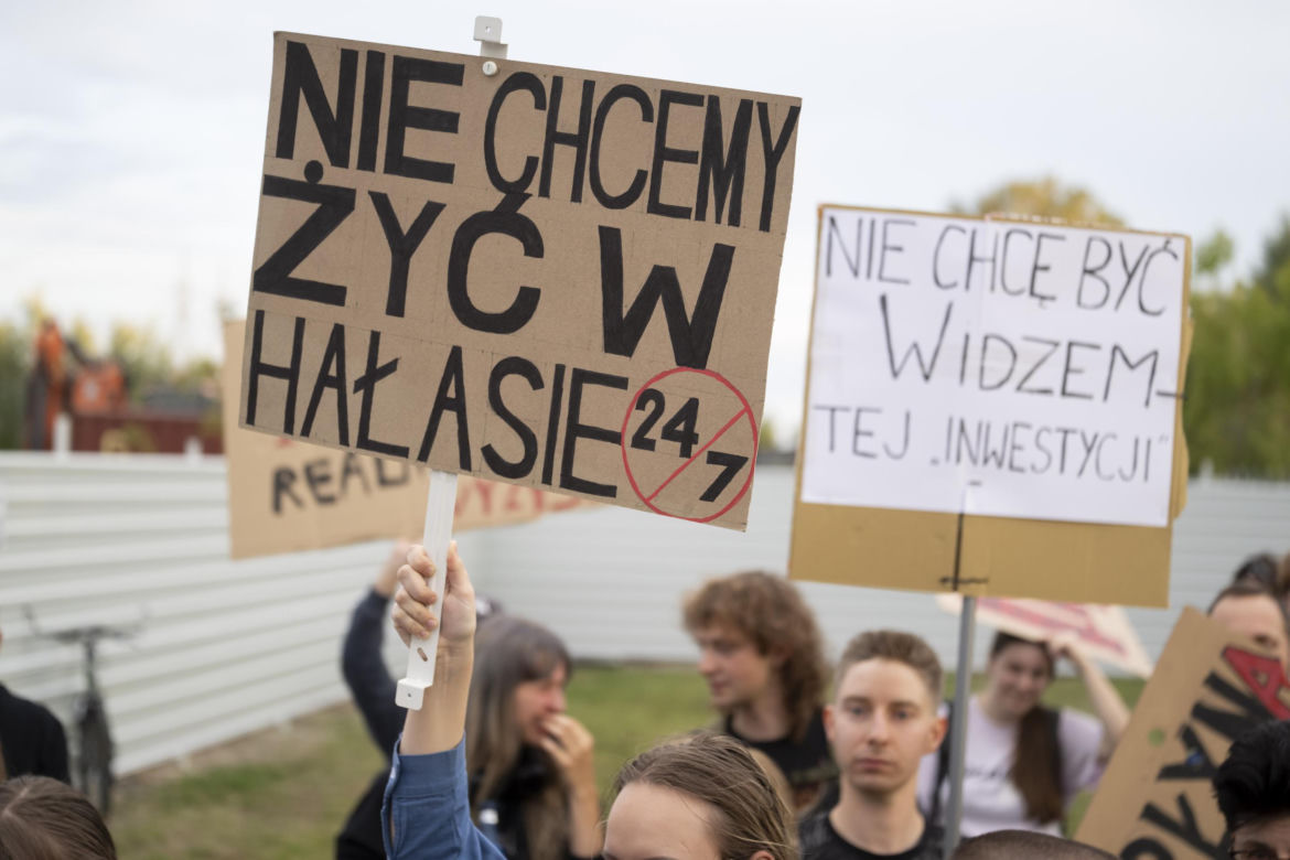 Protest w Piasecznie przeciwko Data Center