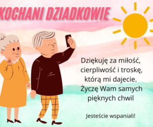 Kartki na Dzień Babci i Dziadka z pięknymi życzeniami - gotowe do pobrania za darmo