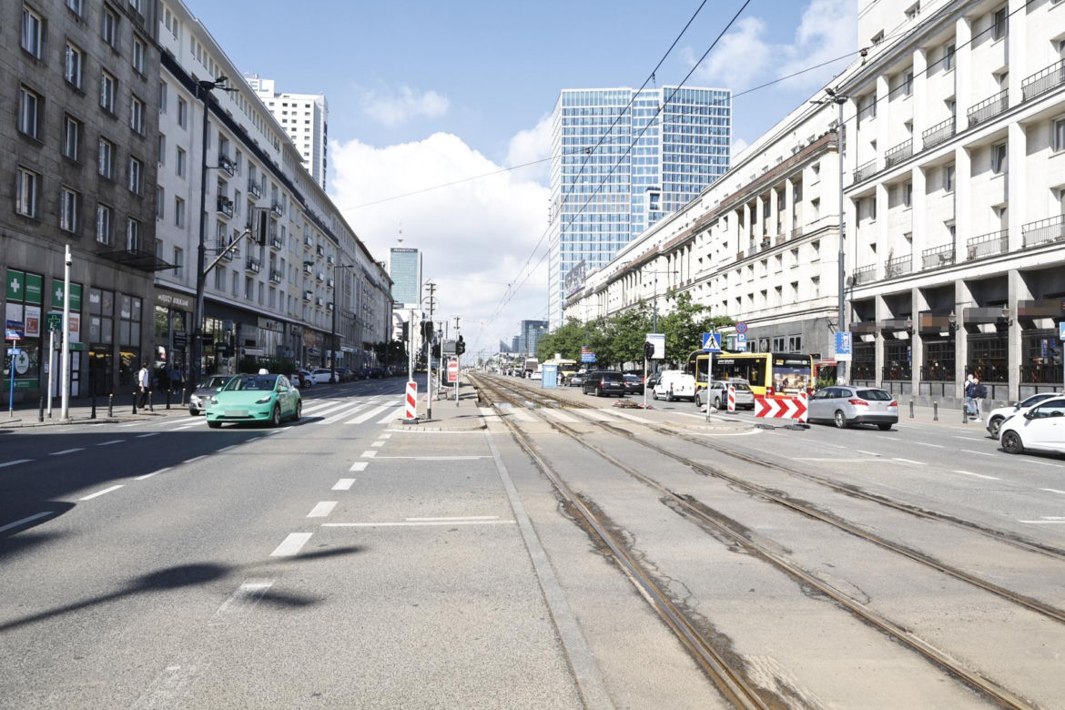 Remont torów na Jerozolimskich