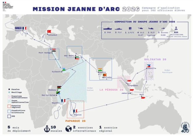 Misja pk. "Jeanne d’Arc 2026": z Tulonu na akweny Indo-Pacyfiku