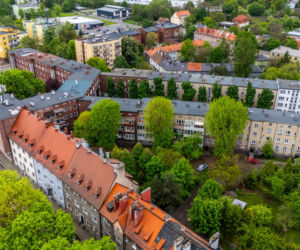 Plac Słowiański w Zabrzu - przedwojenna zabudowa