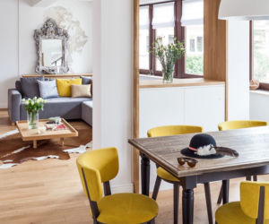 Jadalnia w cześci dziennej apartamentu wypoczynkowego