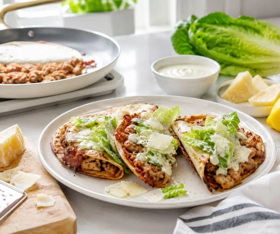 Nie wrap, tylko smashed taco. Kurczak przywiera do tortilli i rumieni się prosto na patelni