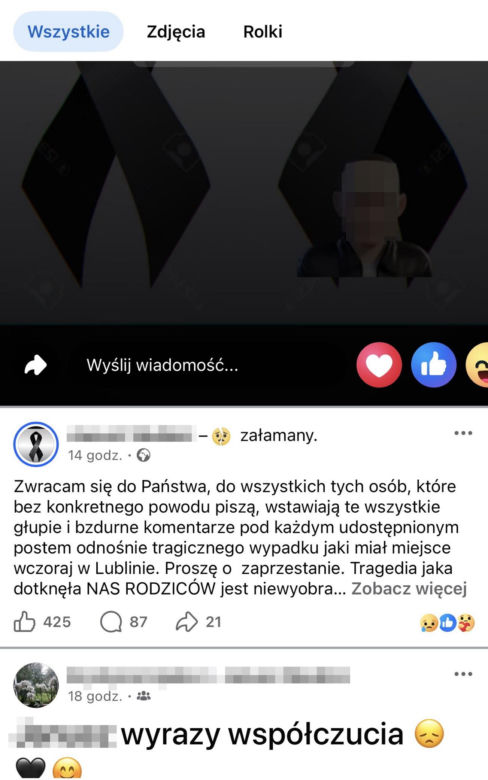 Patryk nie miał prawa jazdy, był pijany. 17-letnia Wiktoria już nie wróci do domu