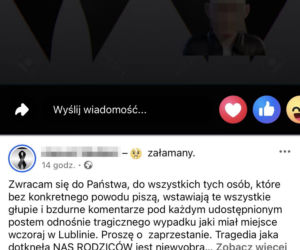 Patryk nie miał prawa jazdy, był pijany. 17-letnia Wiktoria już nie wróci do domu