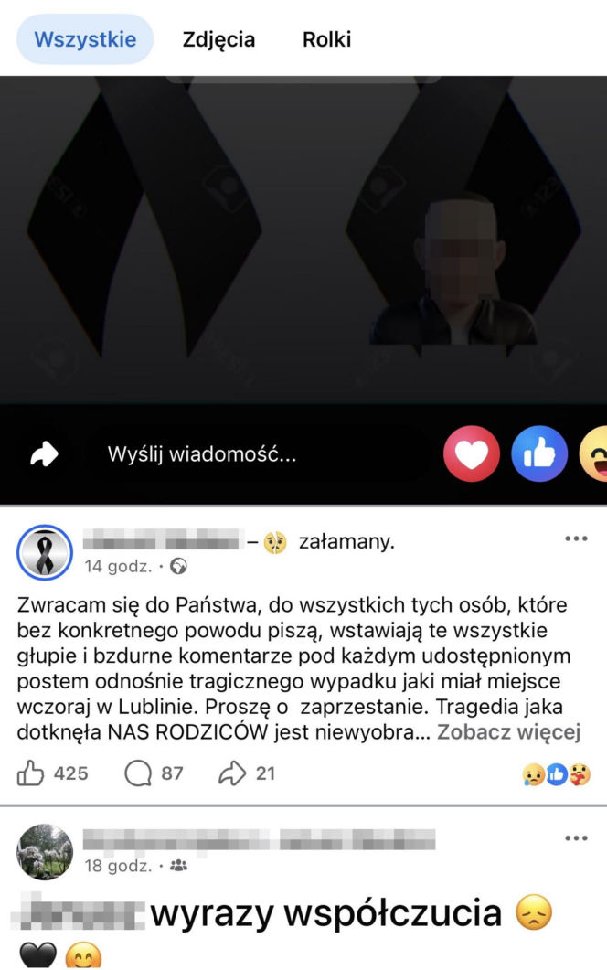 Patryk nie miał prawa jazdy, był pijany. 17-letnia Wiktoria już nie wróci do domu
