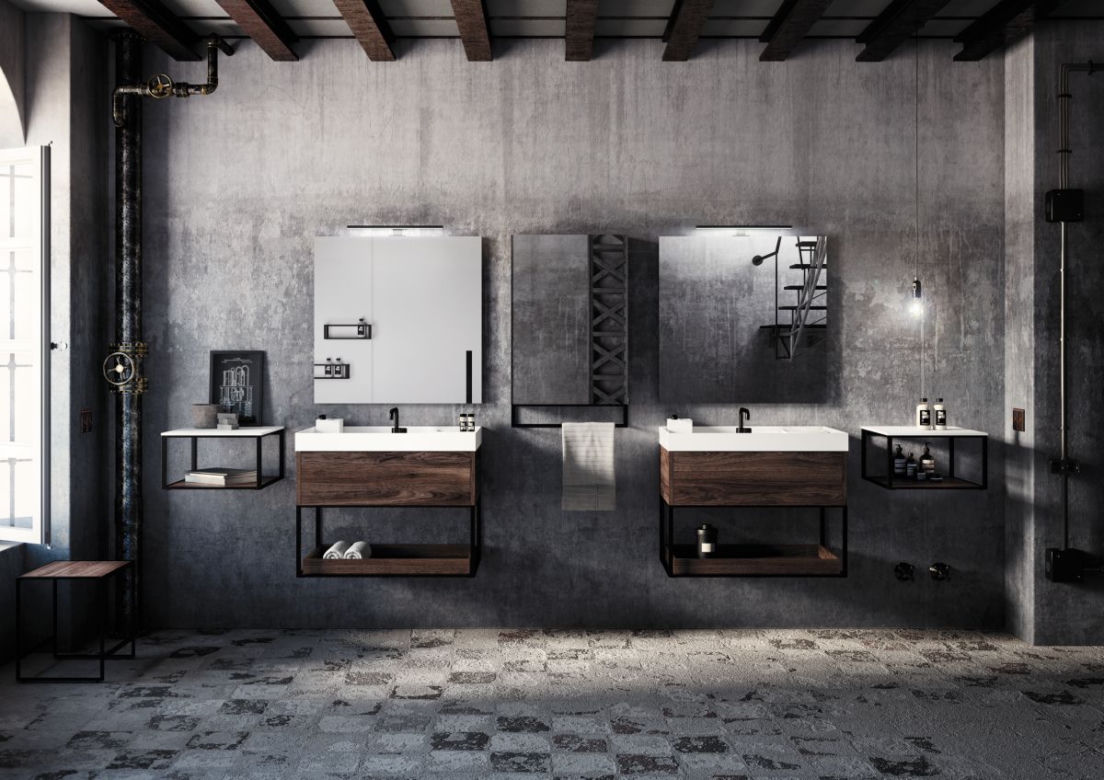 Łazienka w stylu industrialnym