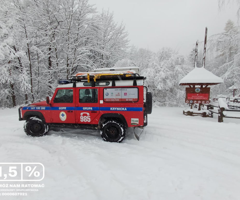Lepiej zrezygnować z wycieczek w góry.  Radzą ratownicy GOPR z Krynicy 