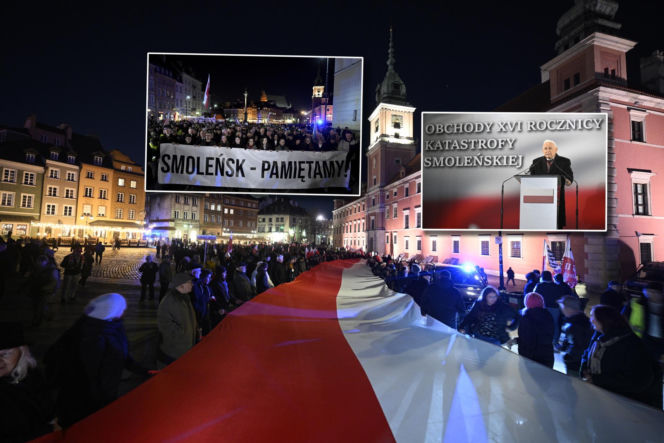 Marsz Pamięci PiS przeszedł ulicami Warszawy. To już 16 lat po katastrofie smoleńskiej