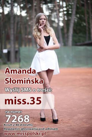 Wybory miss polski 2014 Amanda Słomińska