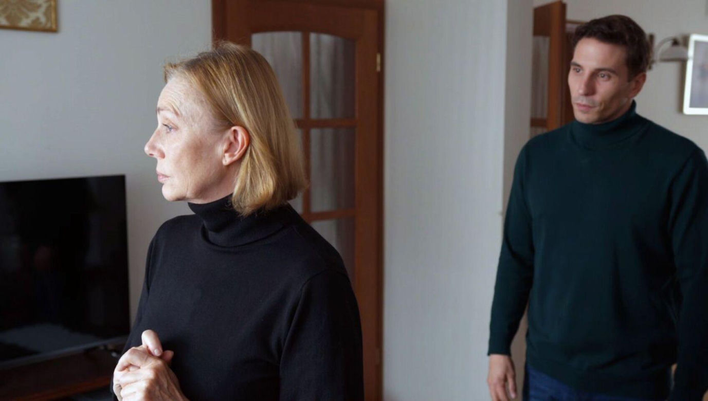 Barwy szczęścia odc. 3184. Wanda (Maja Barełkowska), Tomasz Kępski (Jakub Sokołowski)