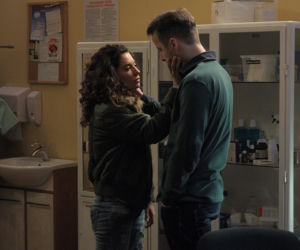 Pierwsza miłość. Bartek (Rafał Kwietniewski), Paulina (Julia Pogrebińska)