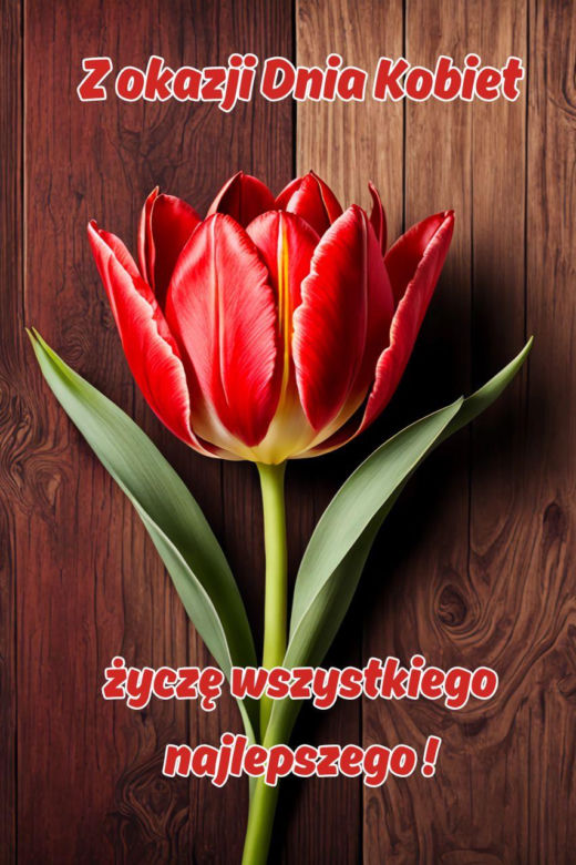 dzień kobiet - kartka z życzeniami