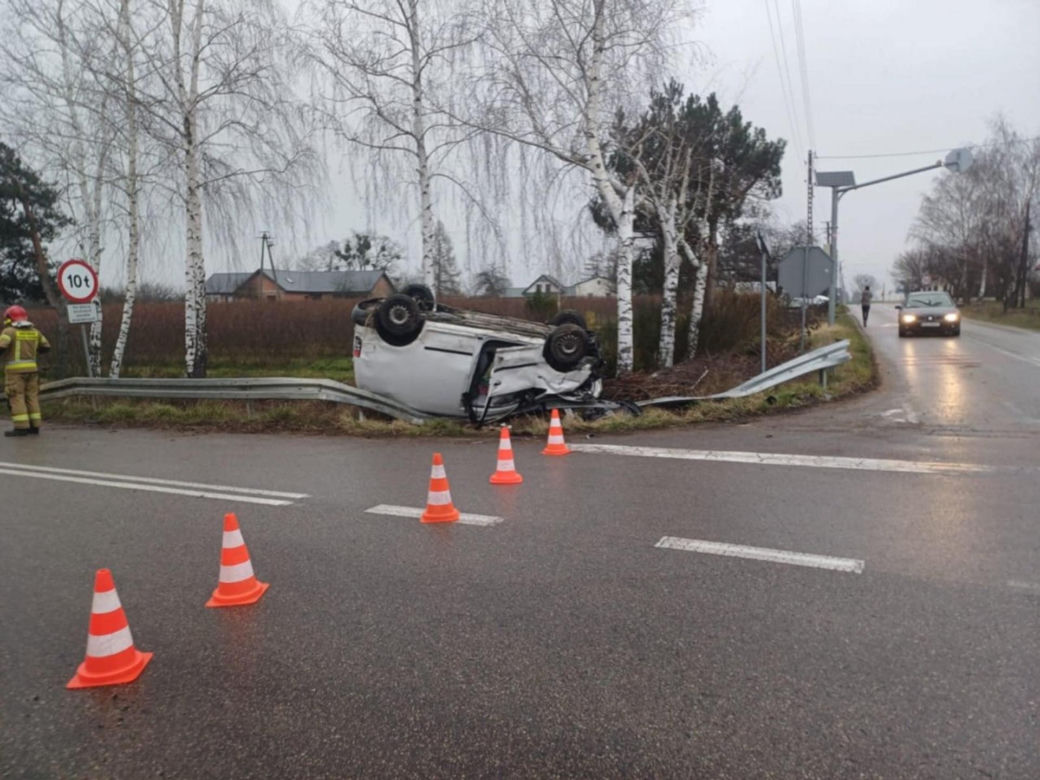 Groźny wypadek w Sierżni pod Strykowem