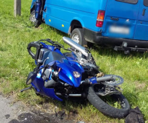 Motocyklista zginął w wypadku na DK 22
