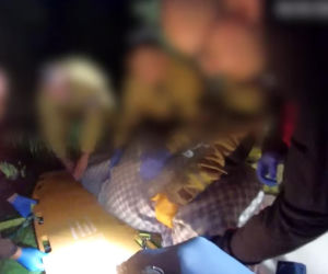 63‑latek tonął, policjant skoczył do wody