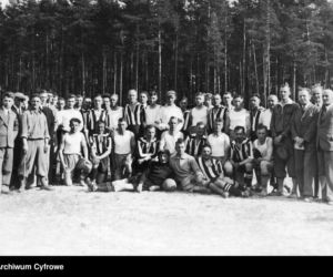 Mecz piłki nożnej w Prostkach, 1934 rok
