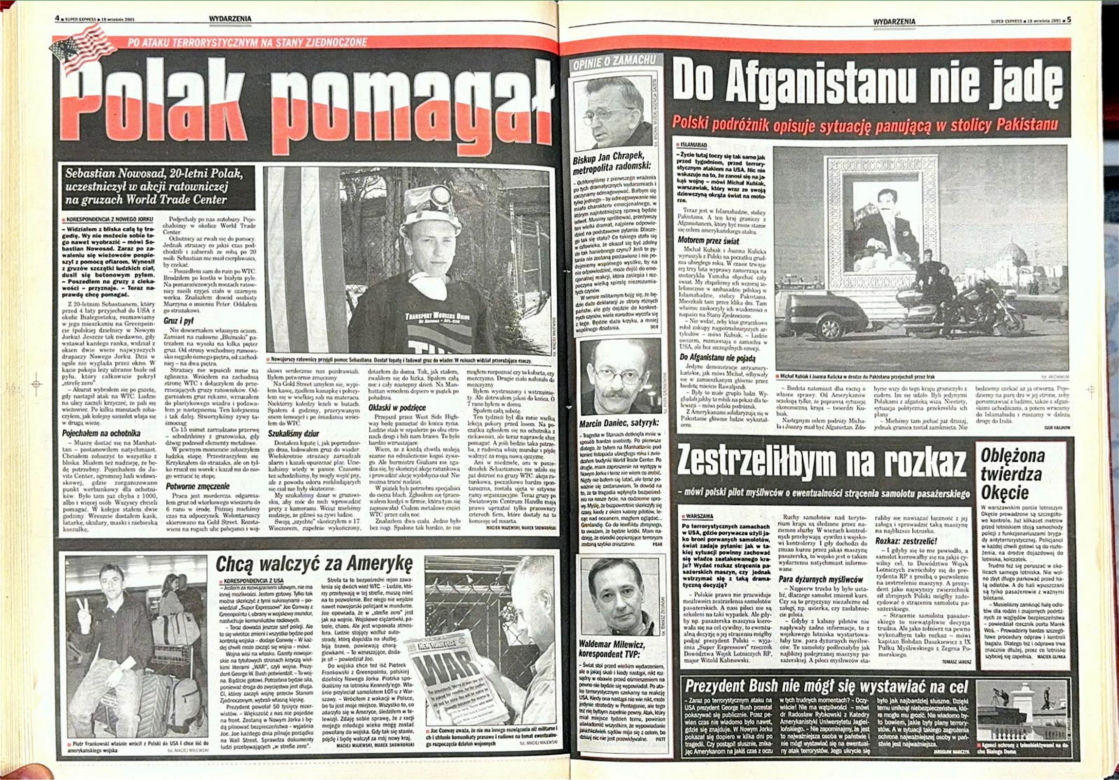 Atak na WTC. Tak opisywaliśmy go 25 lat temu