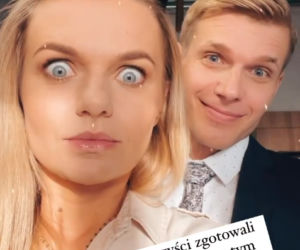 Na dobre i na złe. Agata (Emilia Komarnicka-Klynstra), Maks Beger (Tomasz Ciachorowski)