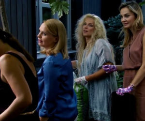 Przyjaciółki 8 odc. 91 Anka (Magdalena Stużyńska), Inga (Małgorzata Socha), Patrycja (Joanna Liszowska), Zuza (Anita Sokołowska)