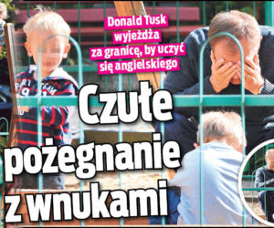 Czułe pożegnanie z wnukami